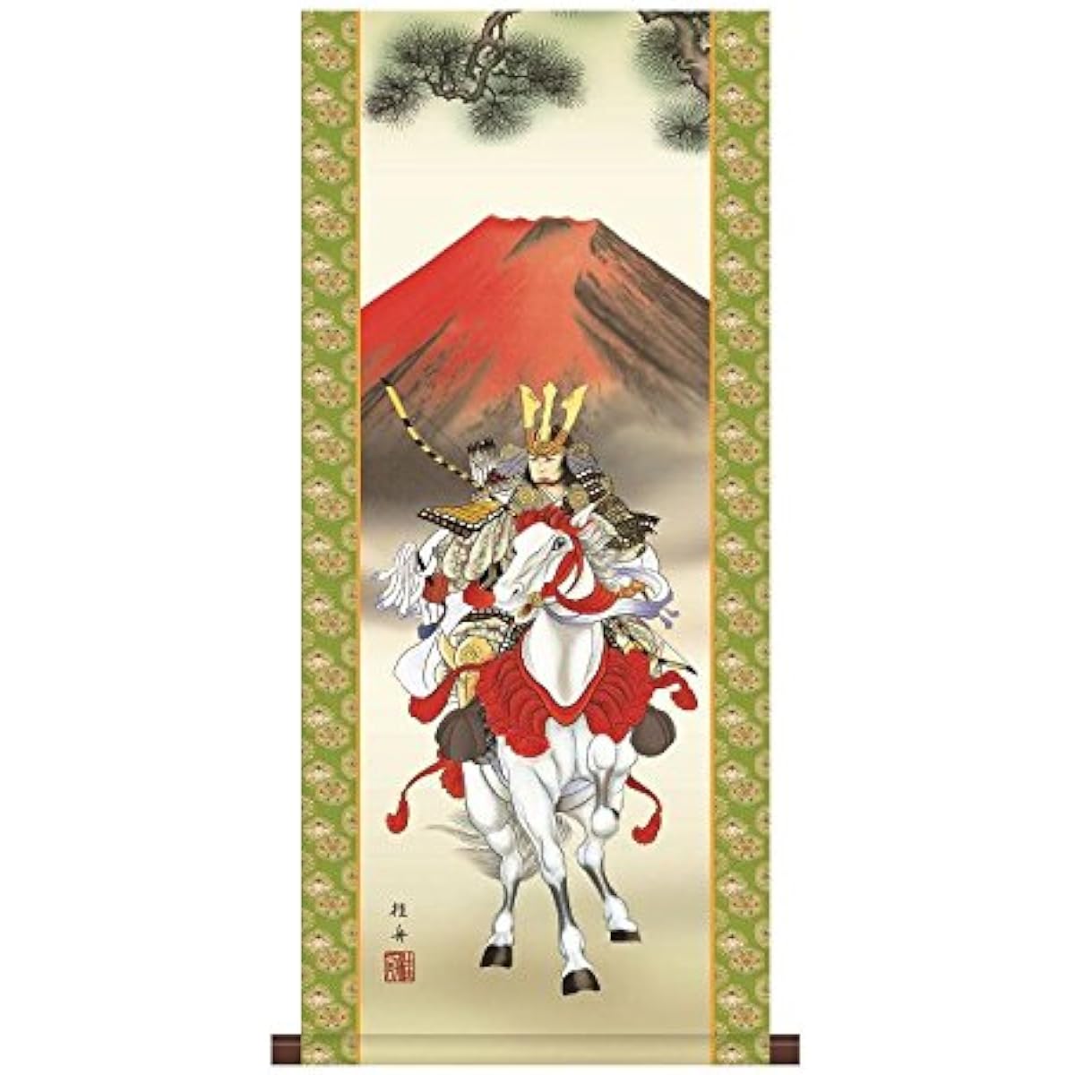 Mini hanging scroll [Tango no Sekku] [Great warrior] Kudo Shoyuu, with decorative stand [H30F8-004] [Cash on delivery not available]