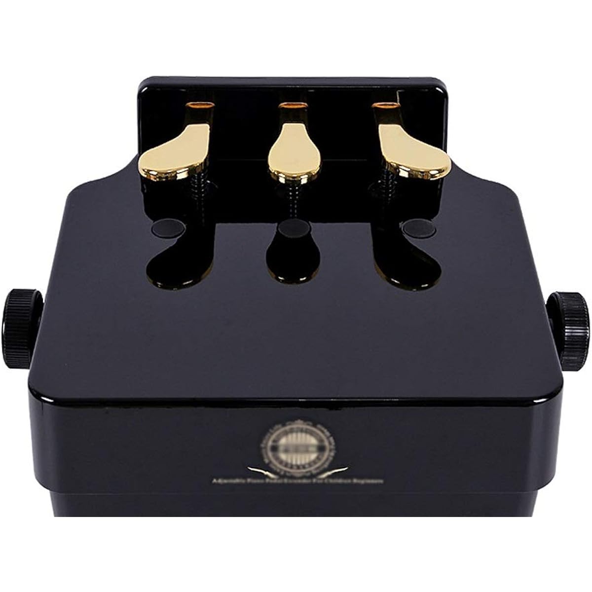 Piano Auxiliary Pedal Children's Piano Auxiliary Pedal Piano Lifting Pedal Footstool Lifting Universal Piano Pedal (Color: Black, Size: 38x28cm)