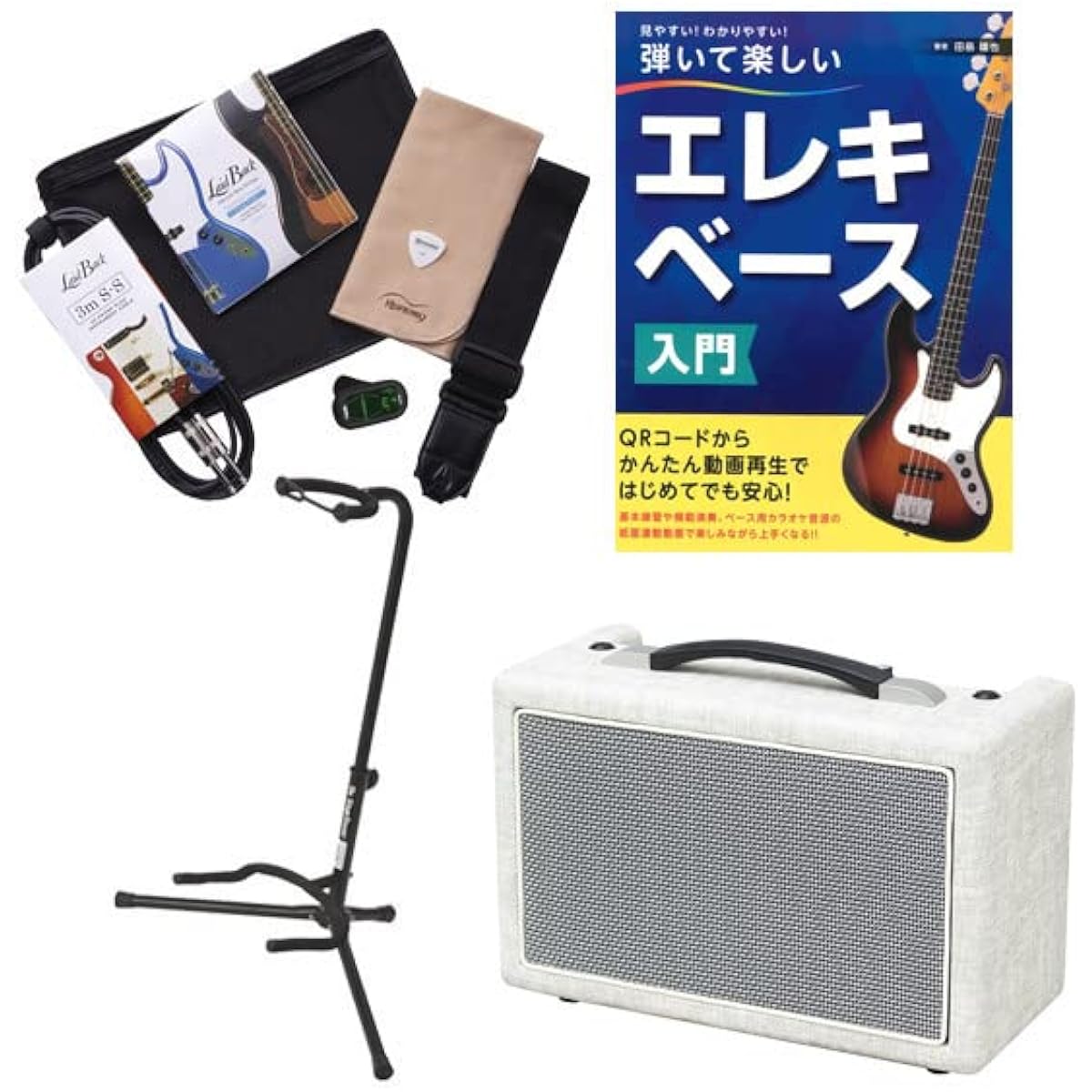 Louis LBA-10 Electric Bass Amplifier Beginner Set Width 30cm Height 14cm Small Amplifier Louis