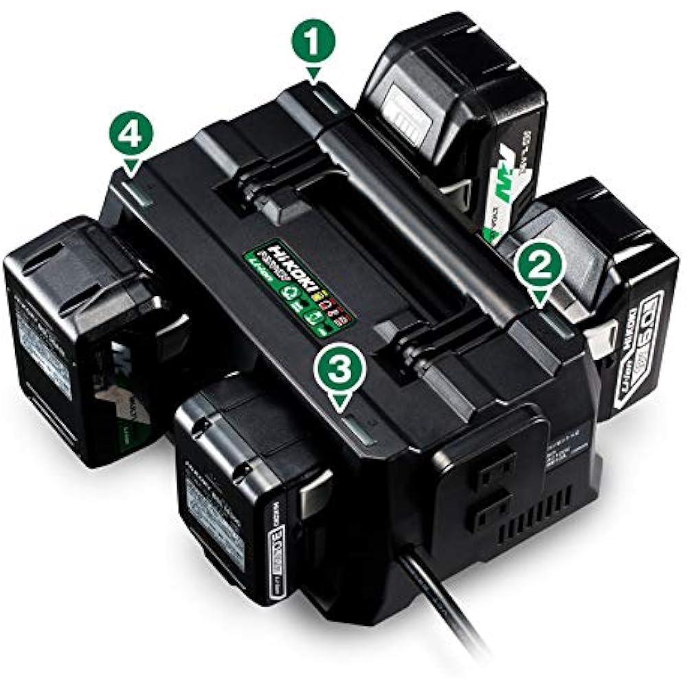 HiKOKI Multi-port Charger 14.4V 18V Multi-Volt Battery Compatible UC18YTSL