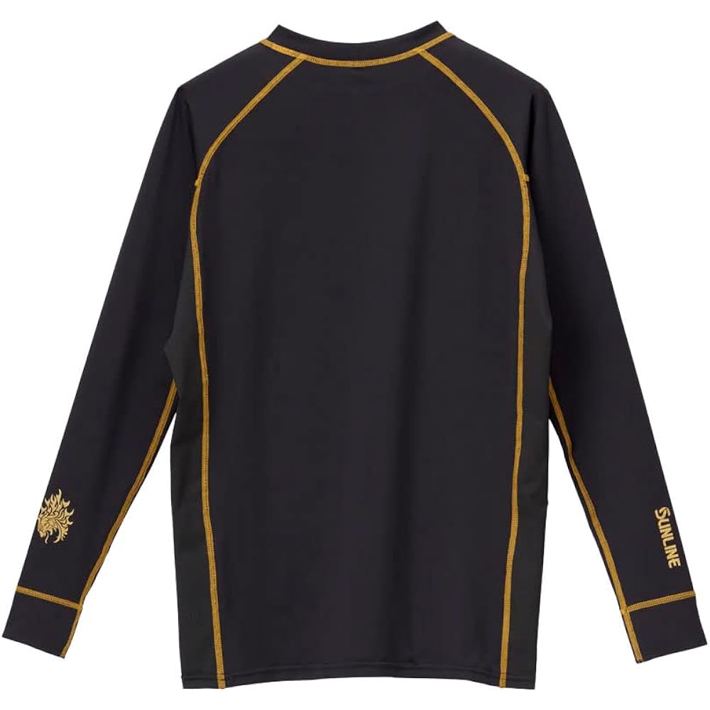 [Sunline] Fishing Gear BUG OFF Cool Fit Shirt Men's Black x Gold