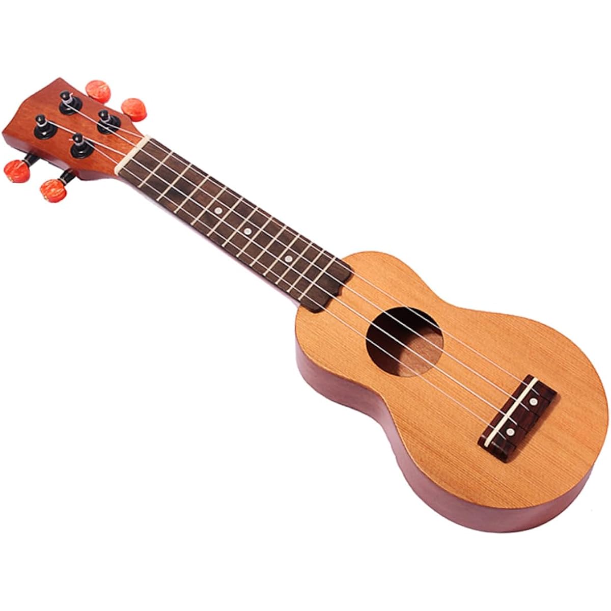 VICASKY 2pcs Party Spruce Ukulele Mini Ukulele Pocket Ukulele Starter Ukulele Rosewood Guitar Hawaiian Soprano Ukulele Mahogany Neck Travel