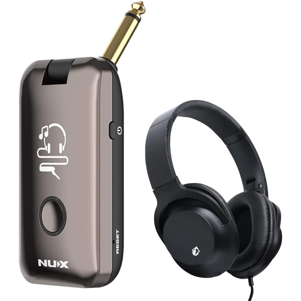 NUX Mighty Plug MP-2 + Headphones KHP Set Mighty Plug Headphone Amplifier Modeling Amplifier