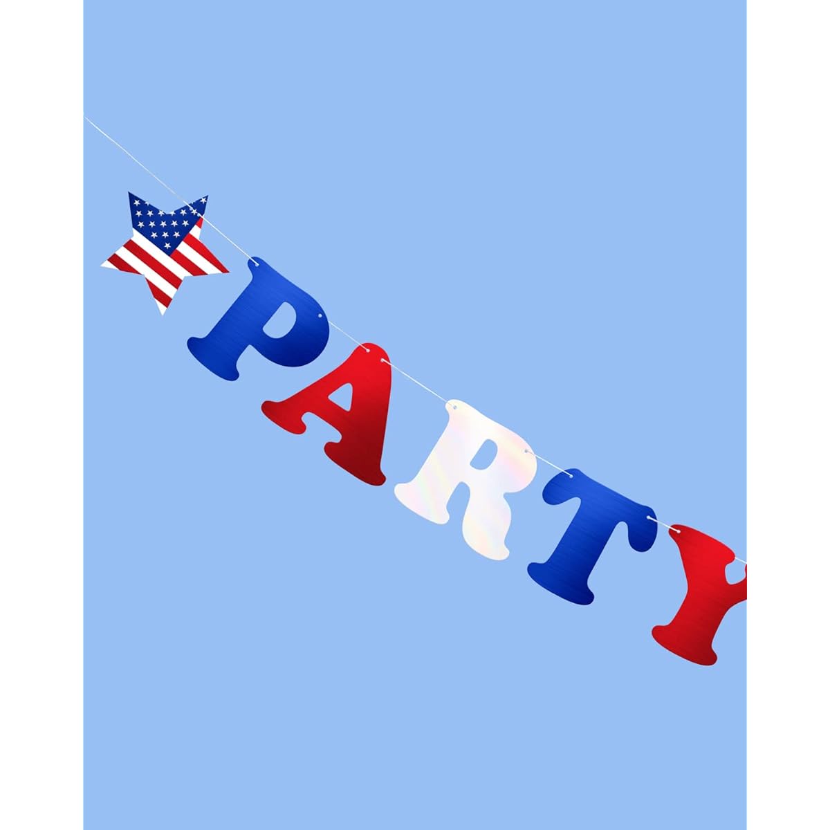xo Fetti United States 4th Party Banner - | american party decorations american party favors american flag 4th of july