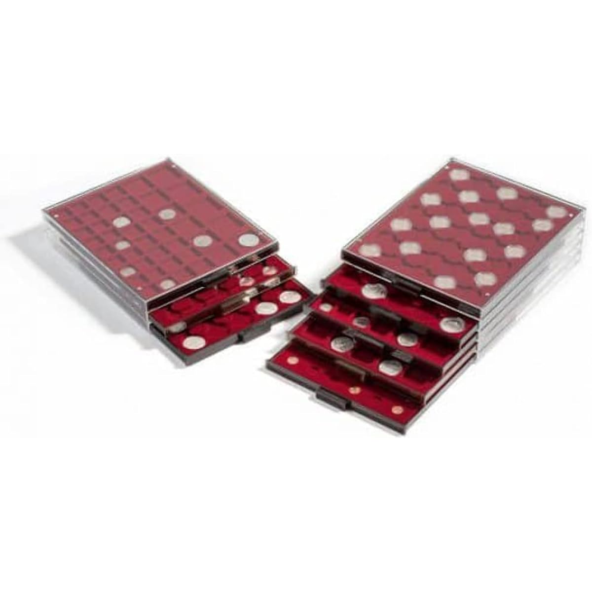 Lighthouse coin box 20 compartments for CAPS 39, smoke coloured