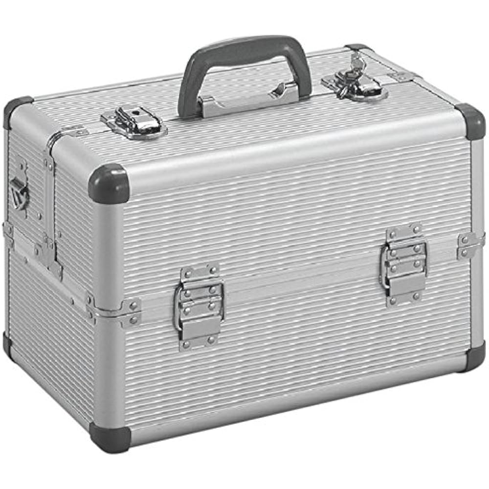 TRUSCO Aluminum Case with Inner Plate 420X198X187 Silver TACN-45