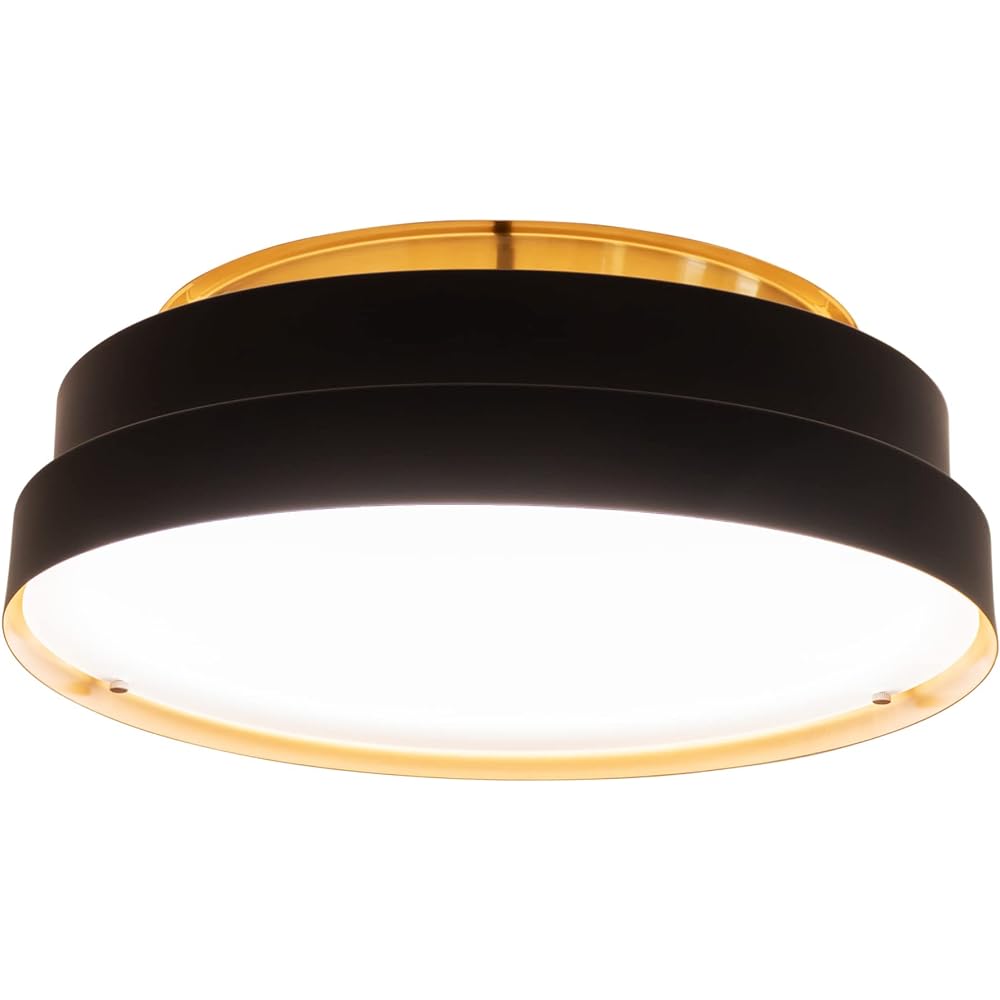 [Amplimle] Amplimle Ceiling Light Lighting Stylish LED Ceiling Light Living Dining Bedroom Scandinavian Cafe Industrial Lighting Fixture Ceiling Light Black Black Gold 8 Tatami 10 Tatami Bright Metal Dimming Color Control Remote Control Avaros Avaros