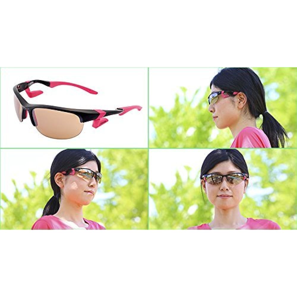 AirFly Nose Padless Sports Sunglasses AirFly Oval Lens Black/Light Brown AF-102 C5