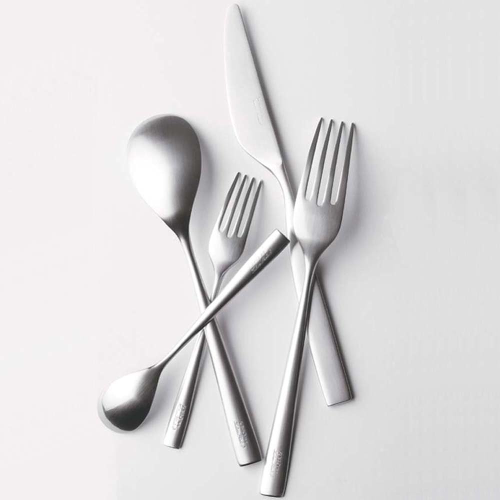 Tsubame Shinko Kogyo SUNAO Dinner Cutlery Set of 10 18-8 Stainless Steel Made in Japan