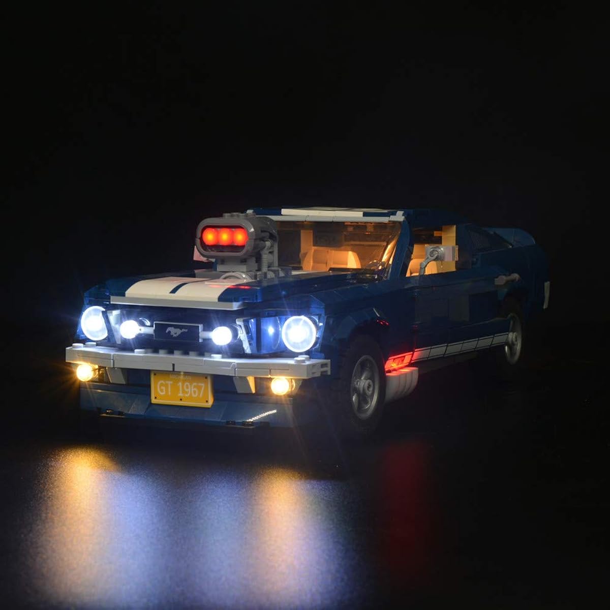 Kyglaring LED Light Kit Compatible with Lego 10265 - Light Set (Creator Mustang) Building Blocks Model (Model Not Included) (Standard Version)
