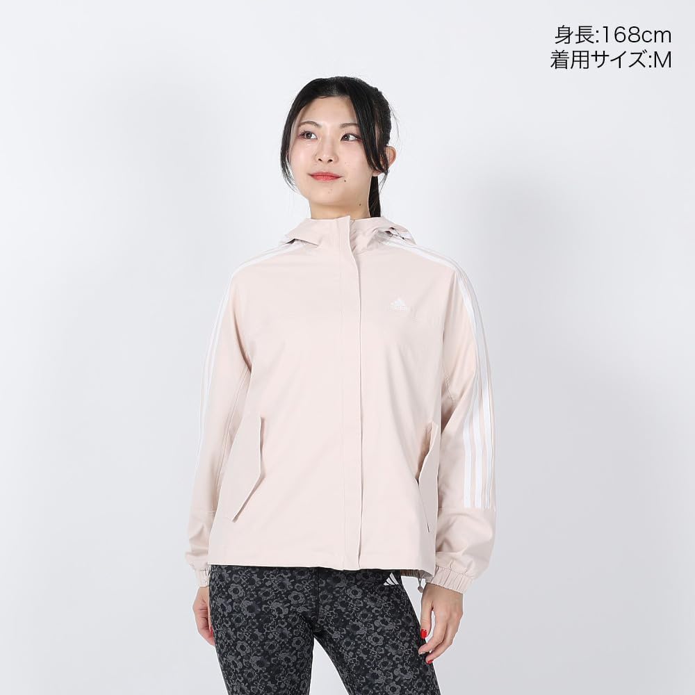 Adidas JSY08 Women's Parka Seasonal Sportswear Loose Fit Denim Look Cross Jacket