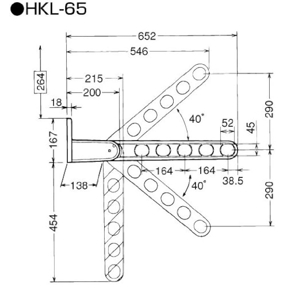 Kawaguchi Giken Clothesline Hoscreen HKL-65LB Light Bronze 1 Piece