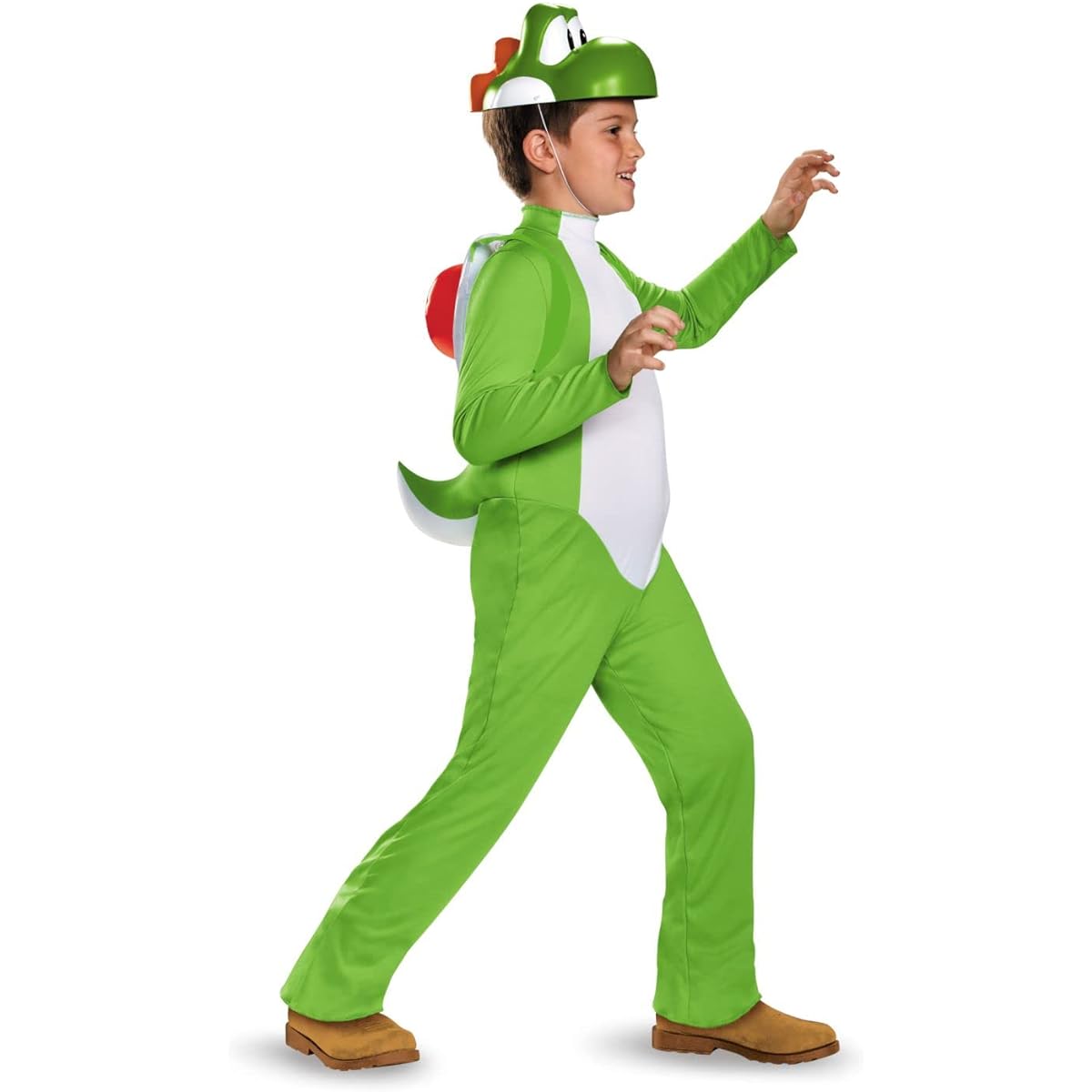 [Disguise] Super Mario Bros: Yoshi Deluxe Child Costume Super Mario Bros: Yoshi Deluxe Child Costume Halloween Size: L (10-12)
