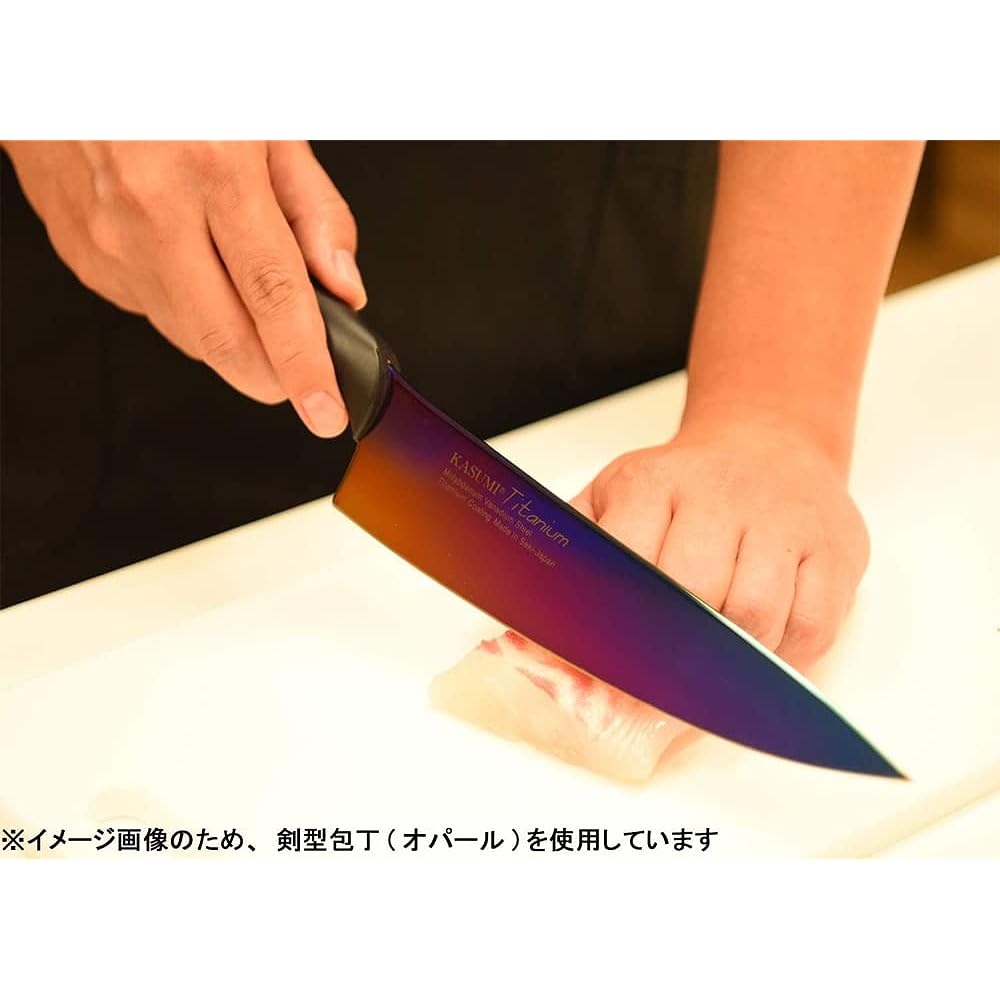 SUMIKAMA Kasumi Knife Titanium Coating Carving Made in Japan 20cm Meat Cutting Specialized Roast Beef Rust Resistant Sharpness Color Gray Made in Seki City KASUMI 20020/GR