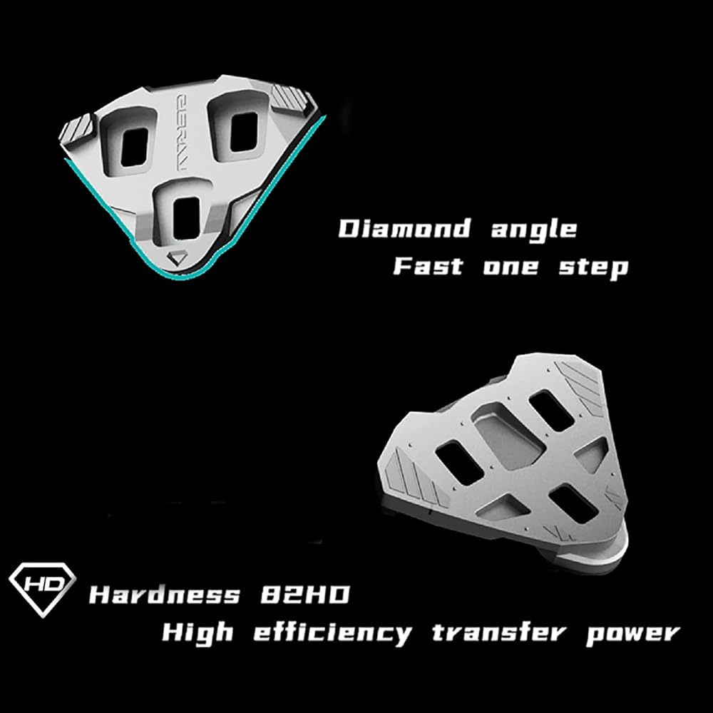 ZERAY SP-110 0 degree diamond road bike cleats Look Keo compatible…