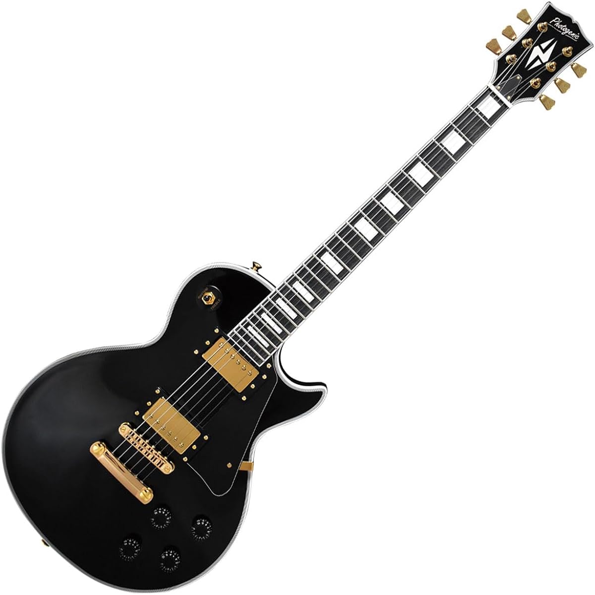 Photogenic LP-300C BK Electric Guitar Beginner 14-piece Set [Includes GA15II] Les Paul Custom Type Black Photogenic