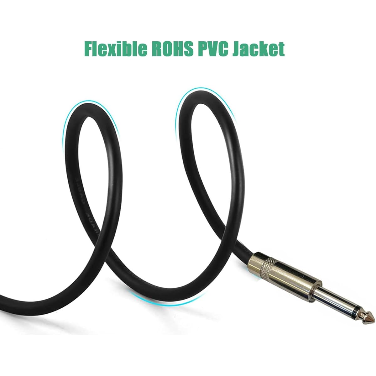 HeyTones 25' 12 Gauge Professional 1/4" TS to 1/4" TS Speaker Cable - 12AWG 25' DJ/PA Speaker Cable Amplifier Connection Wire