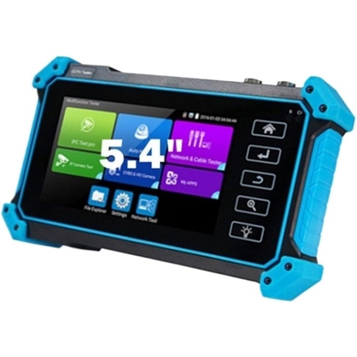 Tester Rechargeable Coaxial Camera Tester CCTV Tester IPC-5200C Plus 5.4 Inch IPS Touch Screen 8MP IP CVI TVI AHD Analog 5 IN 1 VGA & 4K HD Input HD IP Camera Tester Field Work Clear Image Easy Setup For Network Technicians (Color: IPC-5100 Plus, Size: A