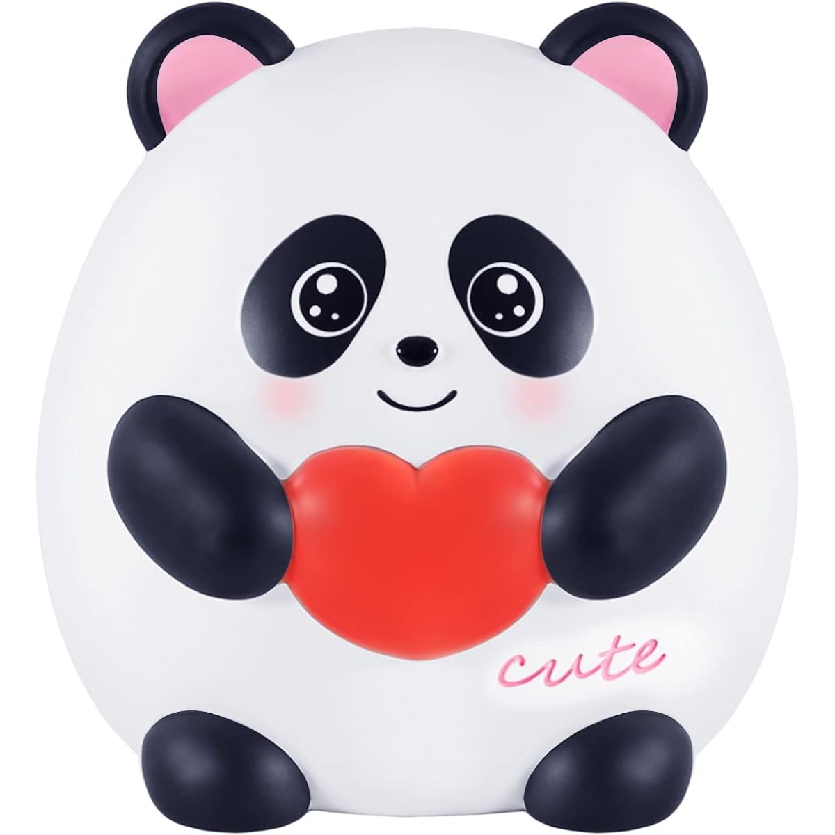 Piggy Bank for Boys/Adults/Kids Panda Gift for Girls Big Coin Money Bank Face Bank Plastic Piggy Bank Cute Panda Toy Kids Safe Piggy Bank Coin Piggy Bank (White)