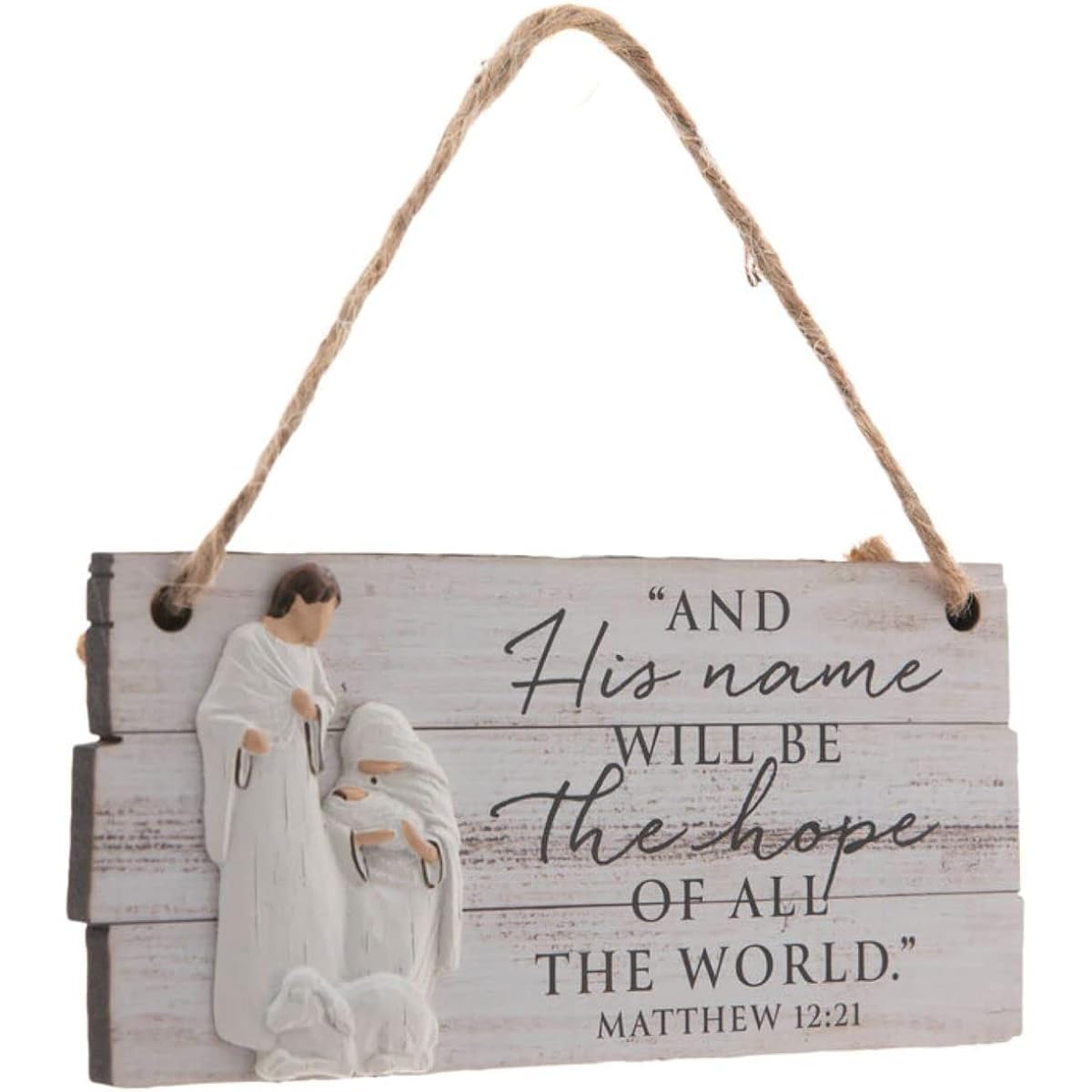 Nativity Christmas Tree Ornament Matthew 12:21 Christmas Religious Hanging Nativity Scene