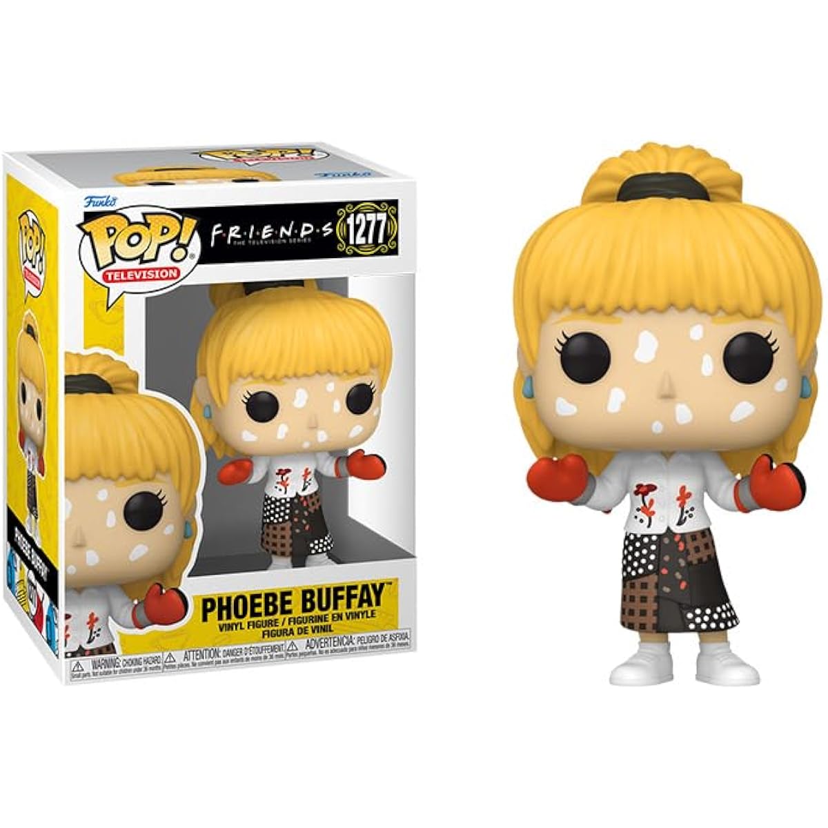 POP TV: Friends - Phoebe Buffay Chickenpox Funko Vinyl Figure (Includes Compatible Box Protector Case) Multicolor 3.75"