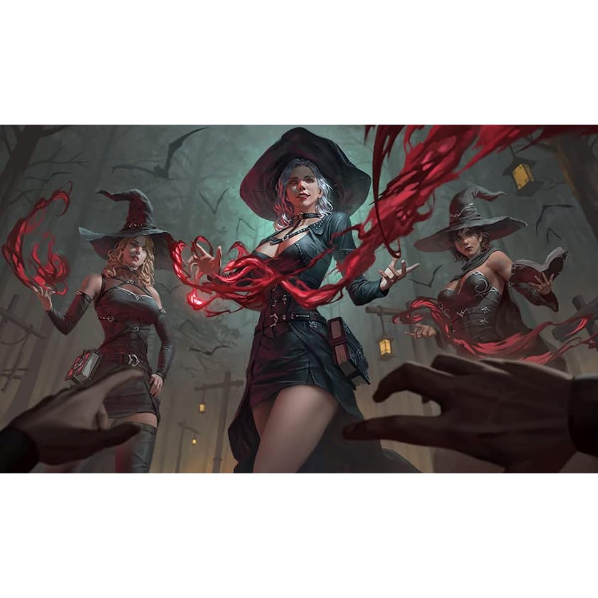 The Witching Hour - TCG Playmat and Mousepad - 24 x 14 inches - Fantasy North