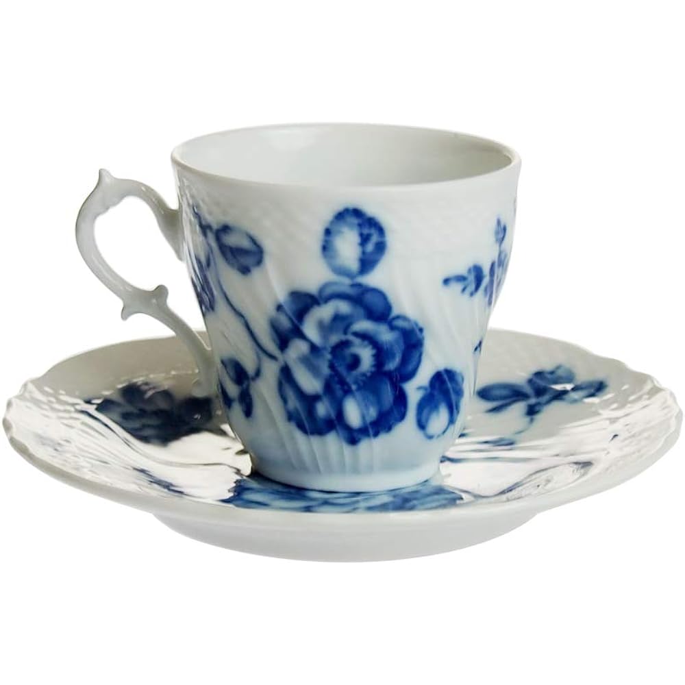 RICHARD GINORI Rose Blue Coffee Cup Saucer (S) 02-2735/2810 [Parallel Import]