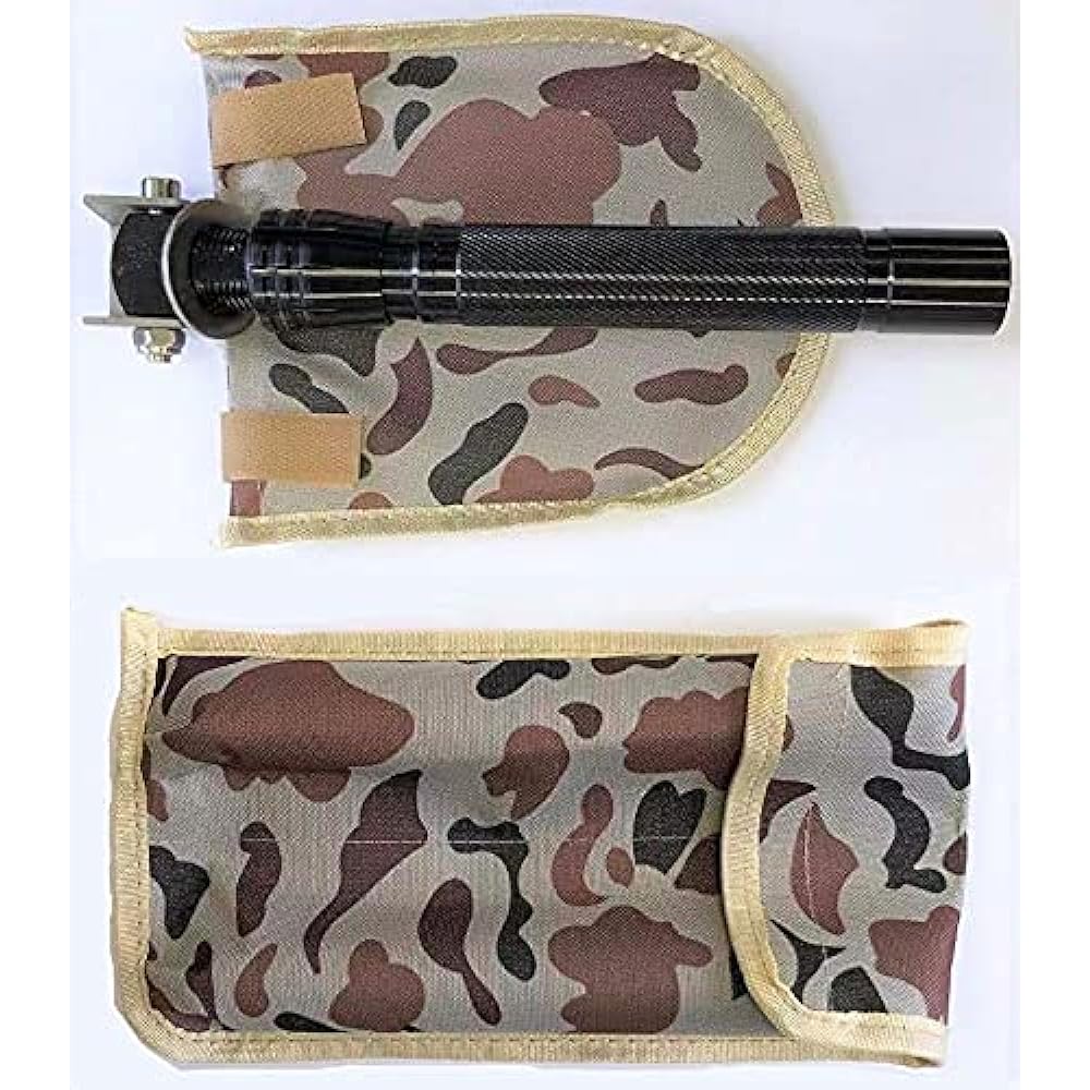 SCAMPER Multifunctional Scoop (Foldable) Shovel with Storage Bag for Outdoor Camping, Mountain Climbing, Car Snow Removal, Gardening (Multifunctional Scoop (Large))