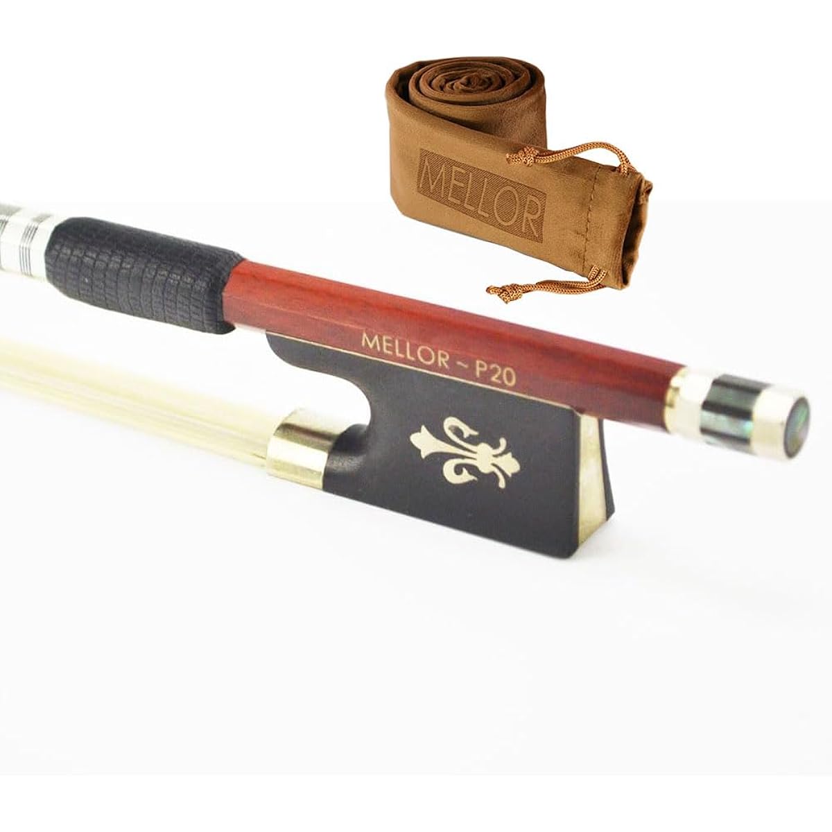 Good quality IPE wooden violin bow violin bow Fernambuco Pernambuco performance MELLOR P20