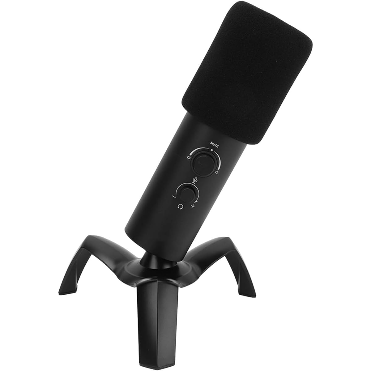 Gaming Microphone, Omnidirectional and Cardioid Pickup Aluminum Alloy USB Microphone Cool RGB Lighting for Video Conference M