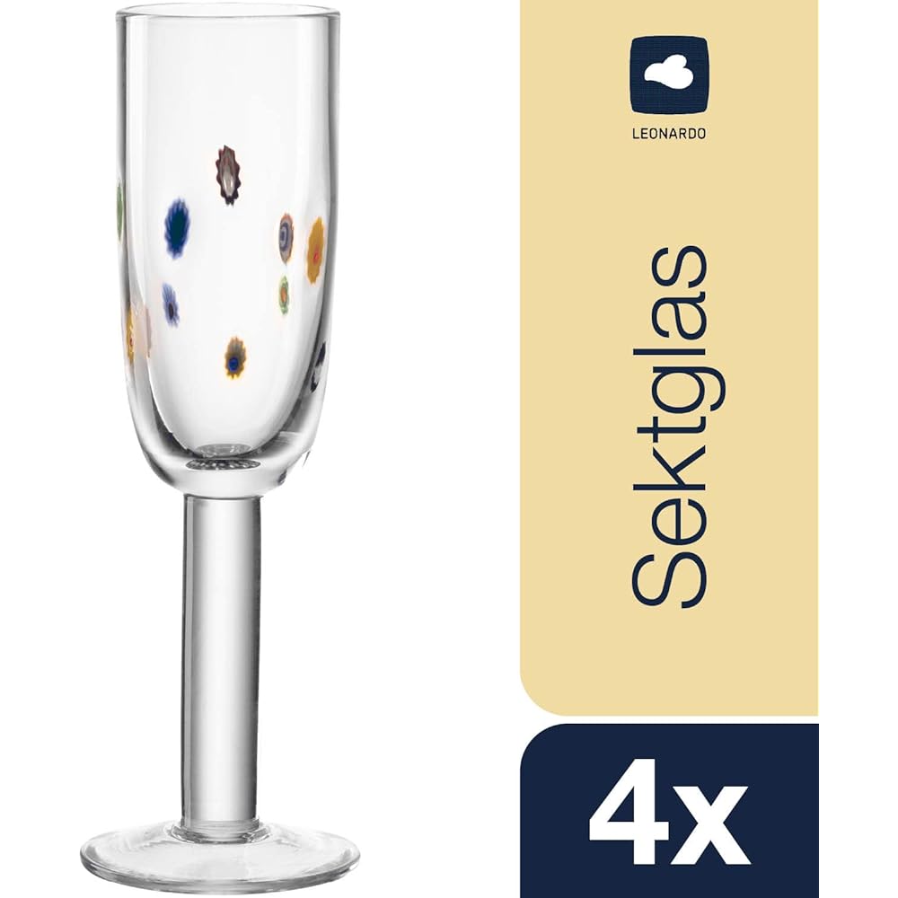 LEONARDO Champagne Glass Set of 4 180ml FIORI 038886-CN