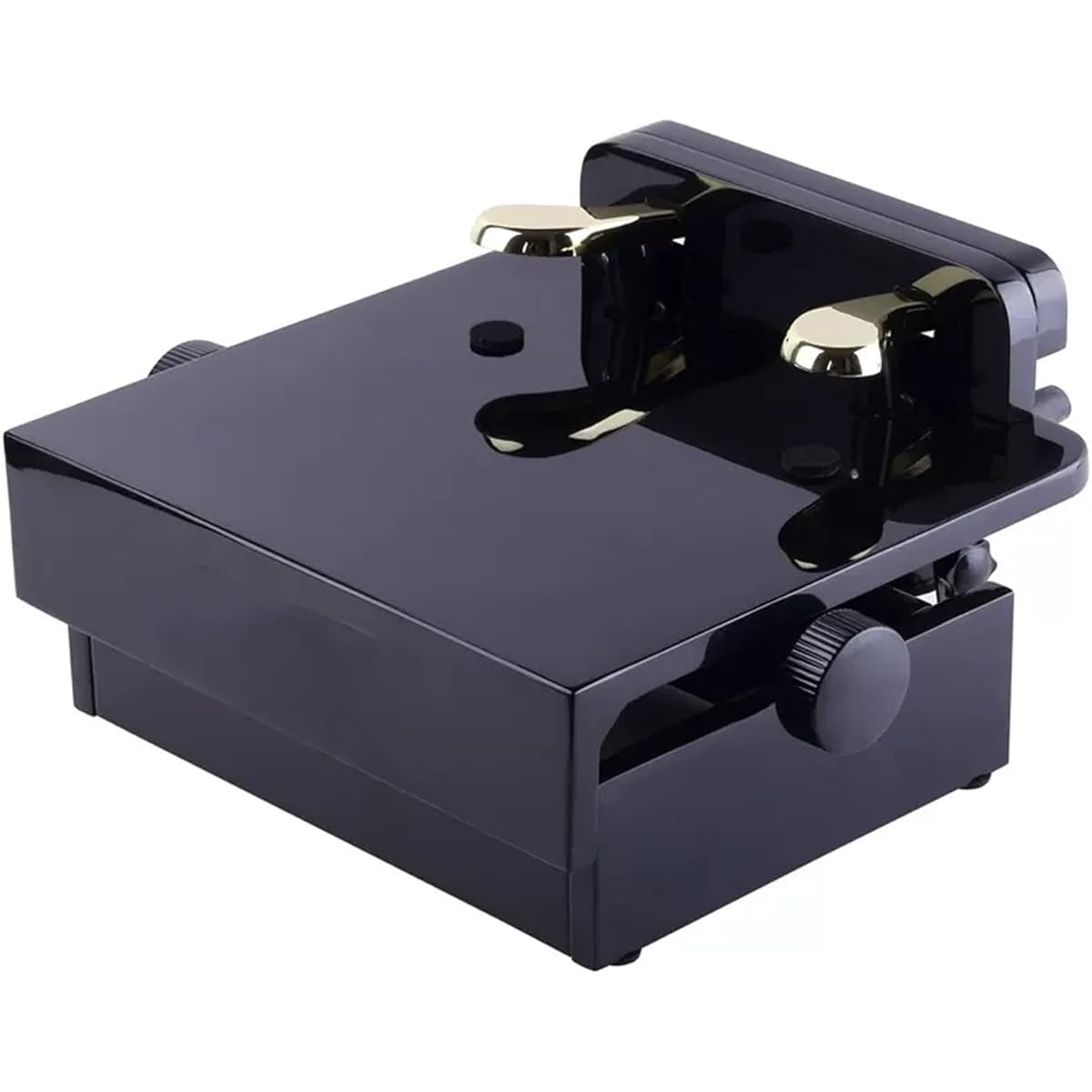 Buhelyc Piano Pedal Extender, Piano Auxiliary Pedal, with 2 Pedals, Adjustable Height, Durable, Stable, Easy to Use for Beginners, Kids, Young Pianists, Black