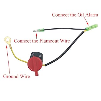 WOTIAN Engine On Off Stop Switch Champion Predator Firman Briggs and Stratton for Honda and Clones GX160 GX200 GX212 GX225 GX240 GX270 GX340 GX390 3pcs