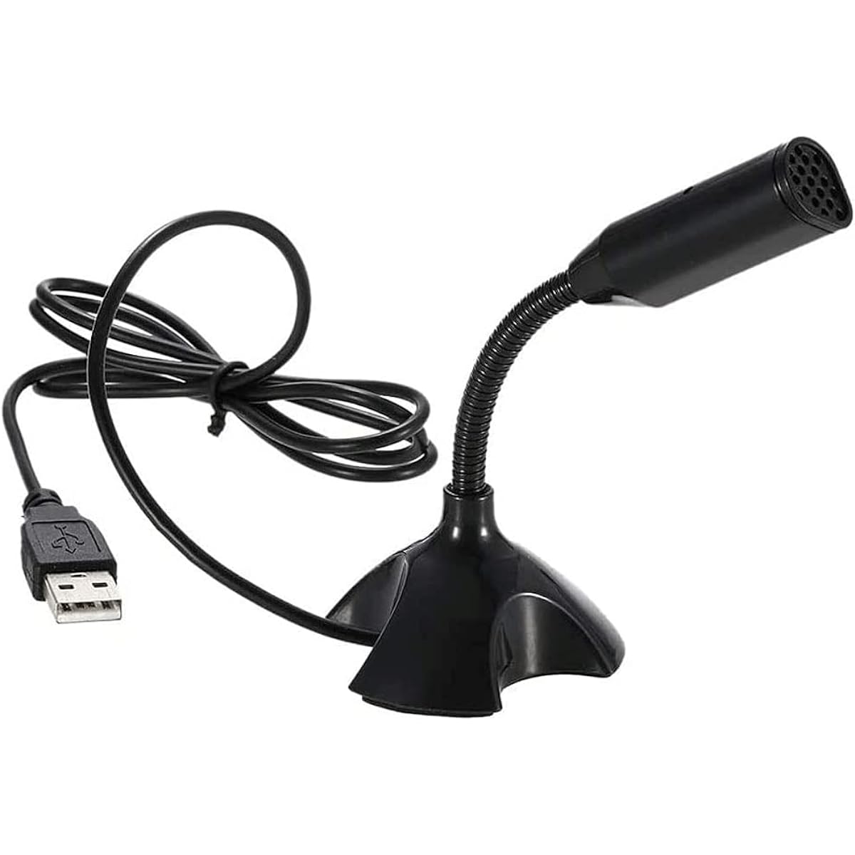 USB Microphone Computer PC Microphone with Mute Button for Streaming Podcasting Vocal Recording Gaming Mic Adjustable Laptop Microphone