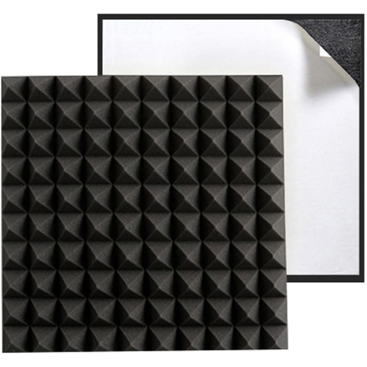 Self-Adhesive Soundproof Foam Panels, High Density Acoustic Foam Soundproof Wall Panels 5cm Thick Noise Cancelling Foam for Recording Studio Classroom (Grey 50*50*5CM) (Grey 5