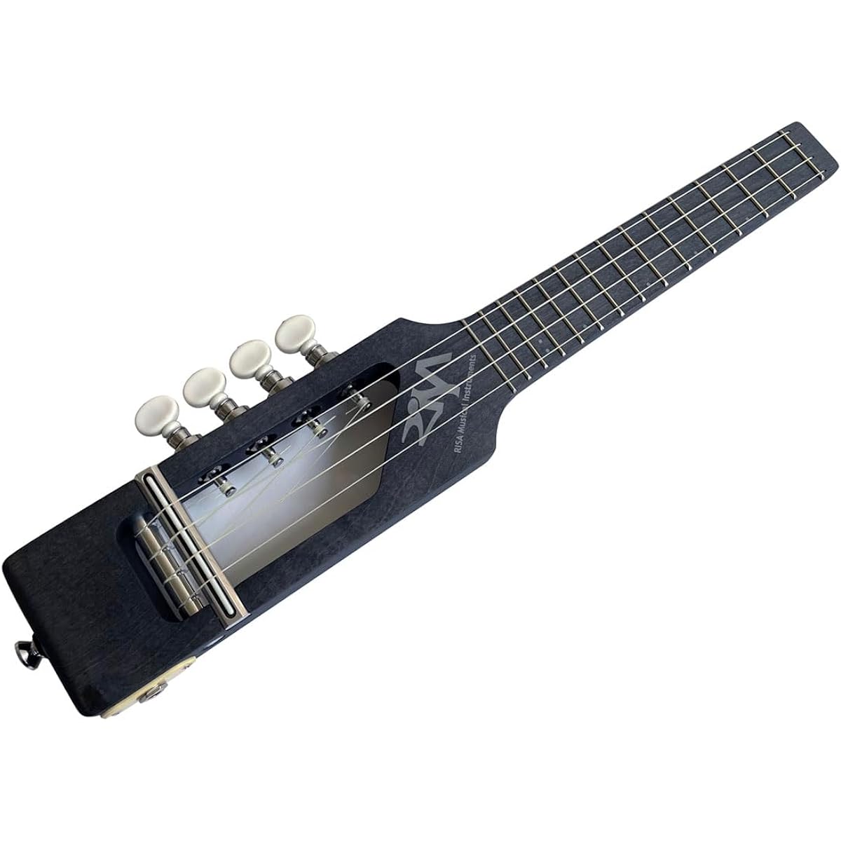 RISA Silent Ukulele Uke-Solid Soprano Black Edition