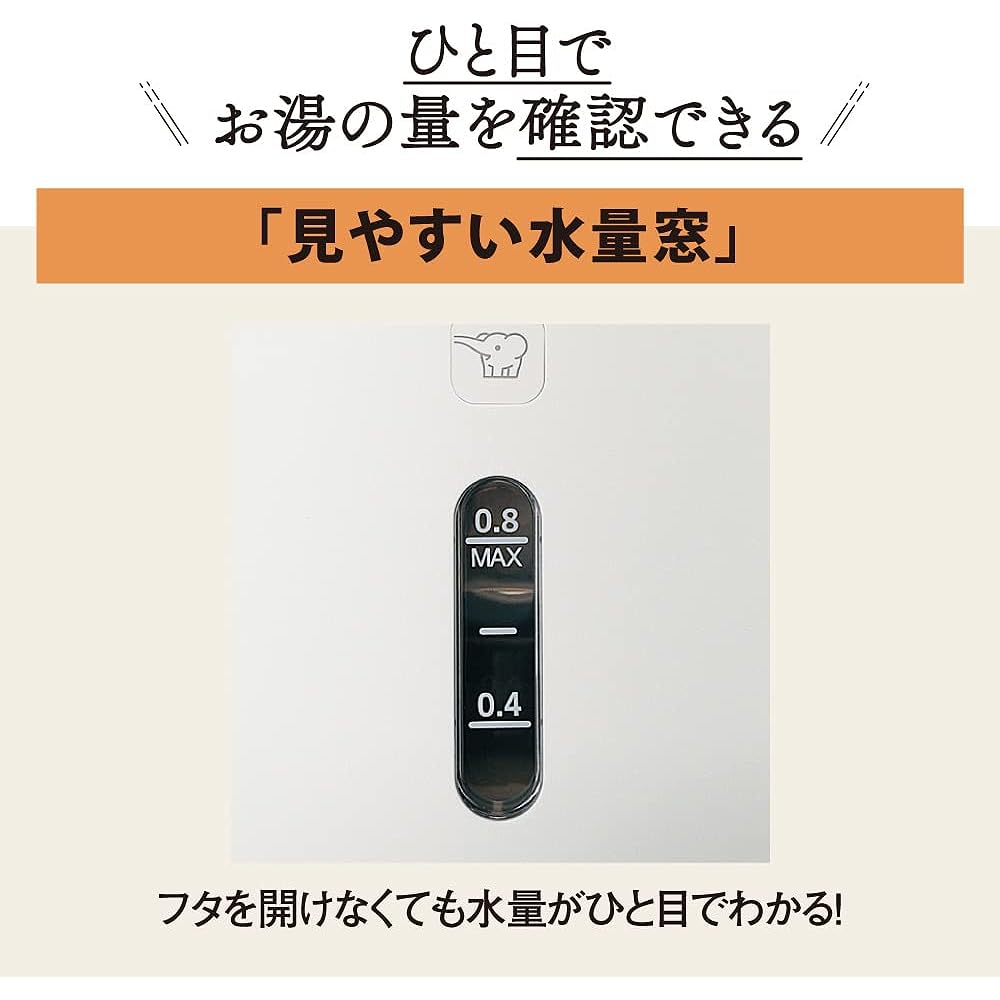 ZOJIRUSHI [Old model/Limited stock] Zojirushi electric kettle 1.0L Compact One cup takes about 60 seconds Safe design Clean Dust block High power 1300W White CK-DA10-WA
