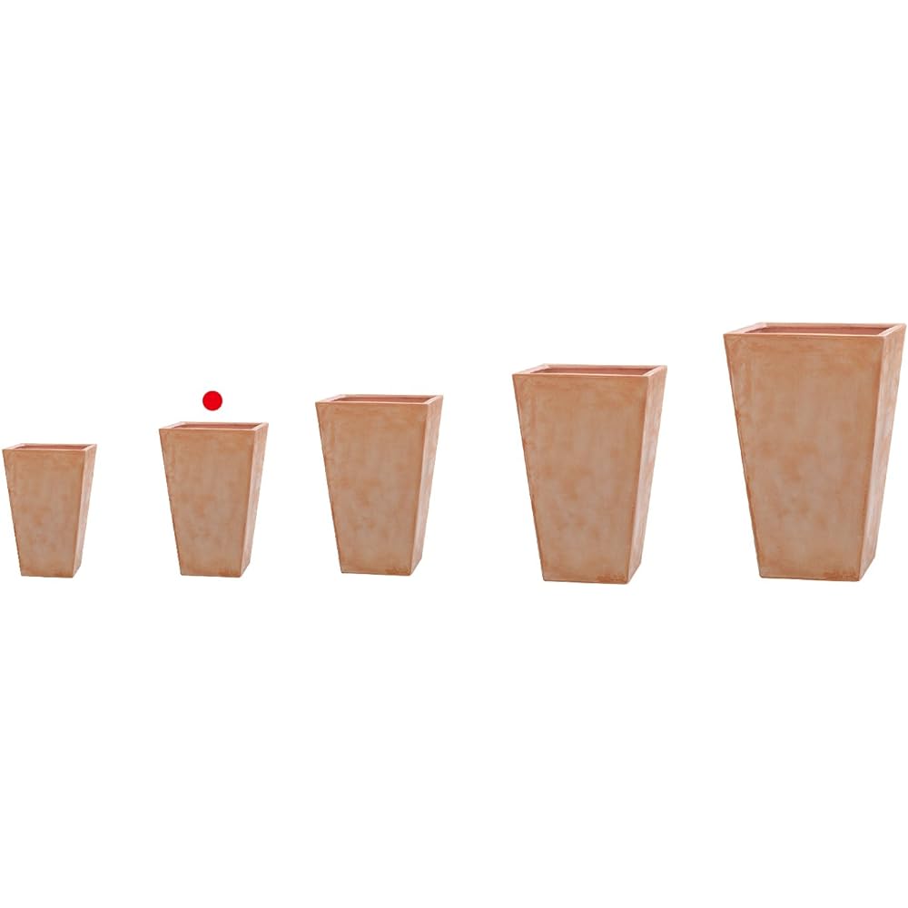 TERRA-MENT TallSquare46 Terracotta 910-127-201 Compatible pot: No. 8