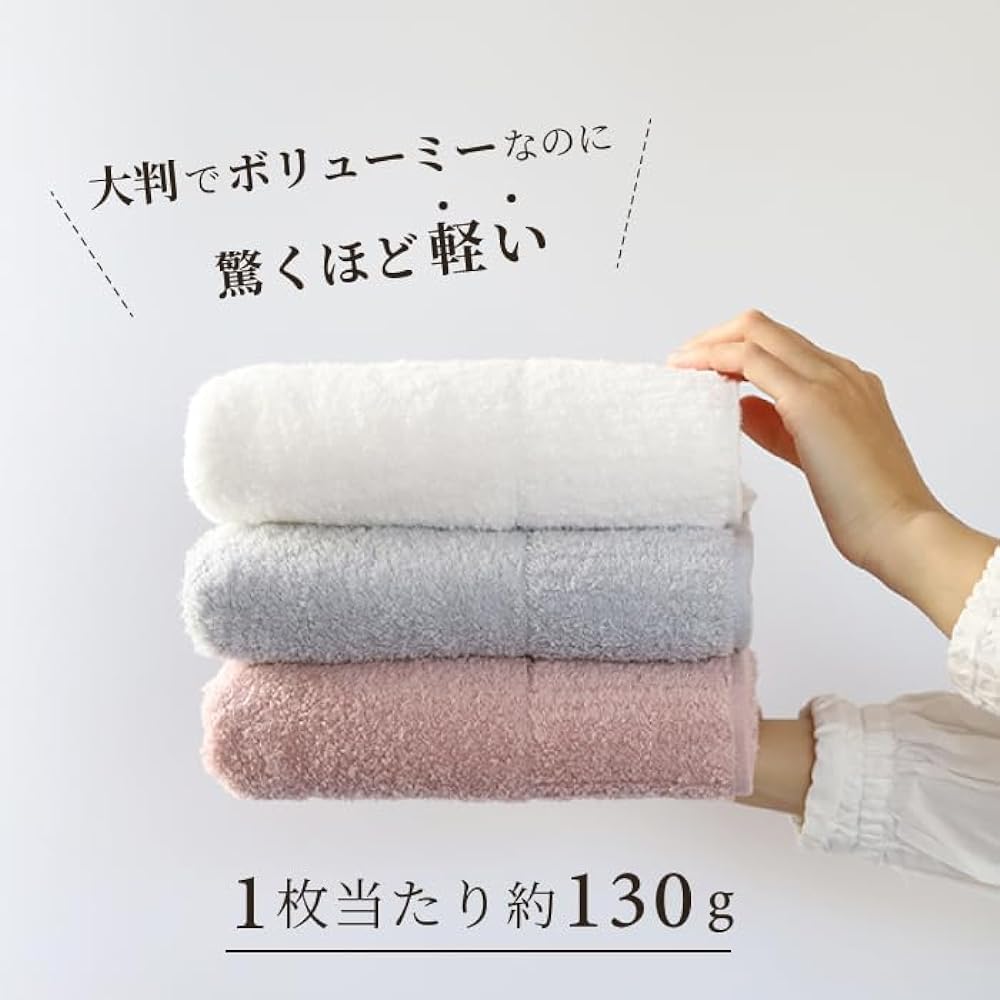 [Gift BOX Included] Contex Premium Face Towel Set of 3 Gift Set Imabari Towel 100% Cotton Absorbent Quick Drying (Pink, Blue, Gray)