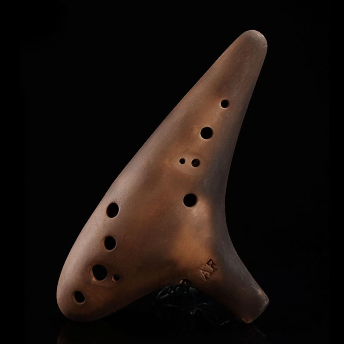 12-hole unglazed alto F key earth color ocarina 12-hole student beginner ocarina musical instrument ocarina instrument