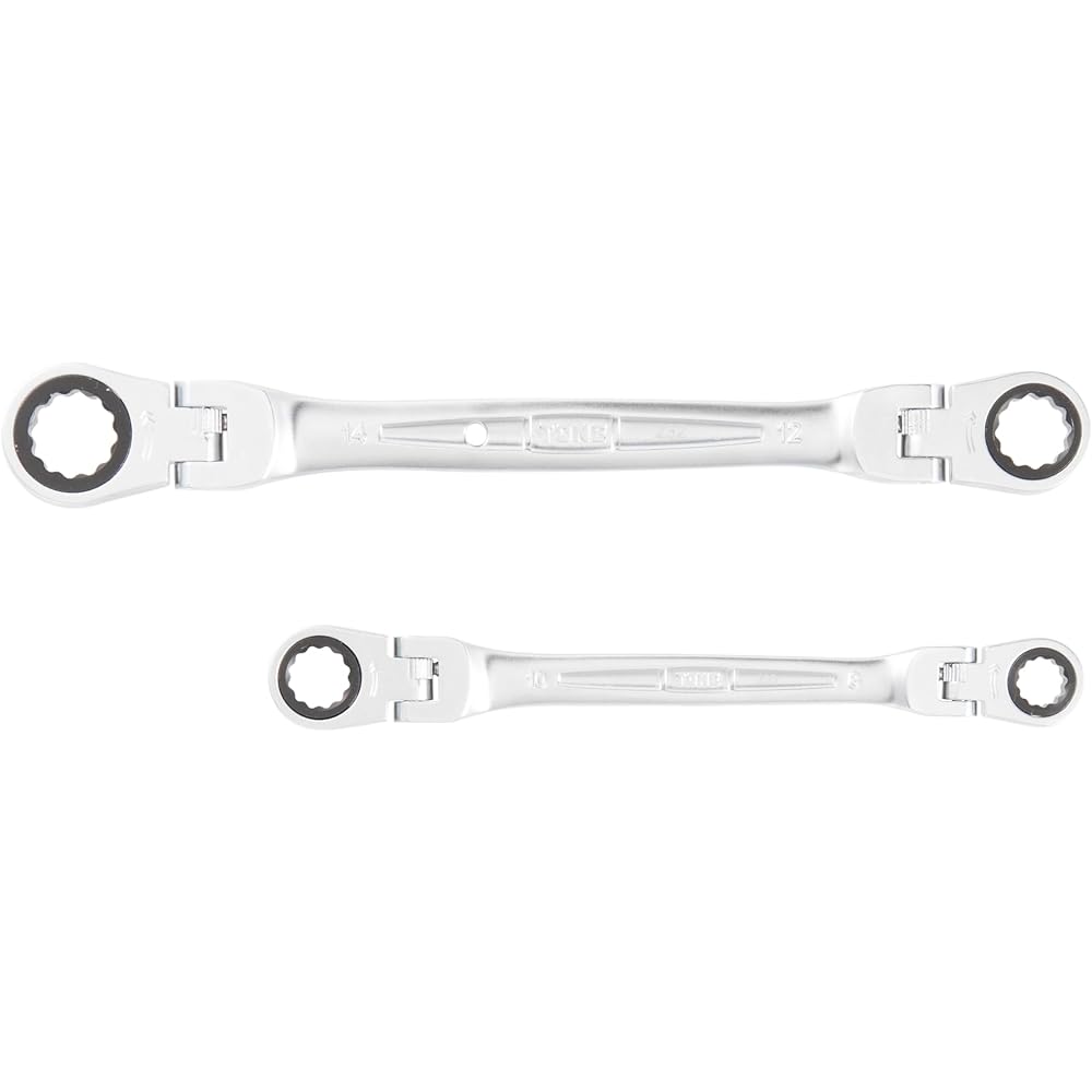TONE Double Head Ratchet Box Wrench Set RMFW500 Black Contents: 5 items