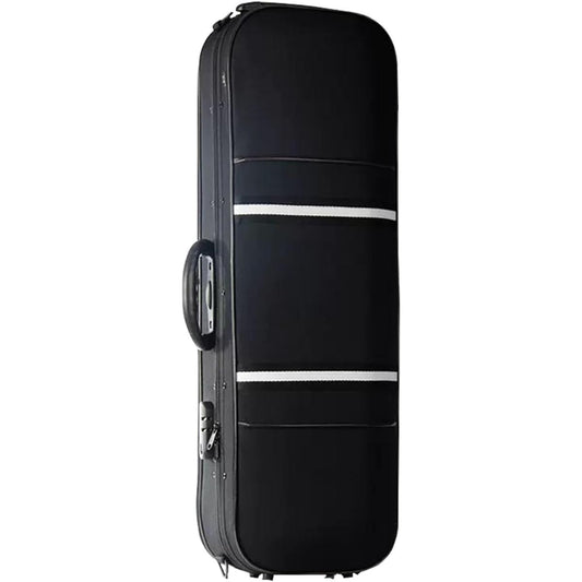 Violin Case, 4/4 Full Size Violin Hard Case with Hygrometer, Portable Lightweight Violin Case Backpack, Violin Backpacks for Violinists, Violin Bag Oxford Cloth, Violin Backpack Carry-On, Black