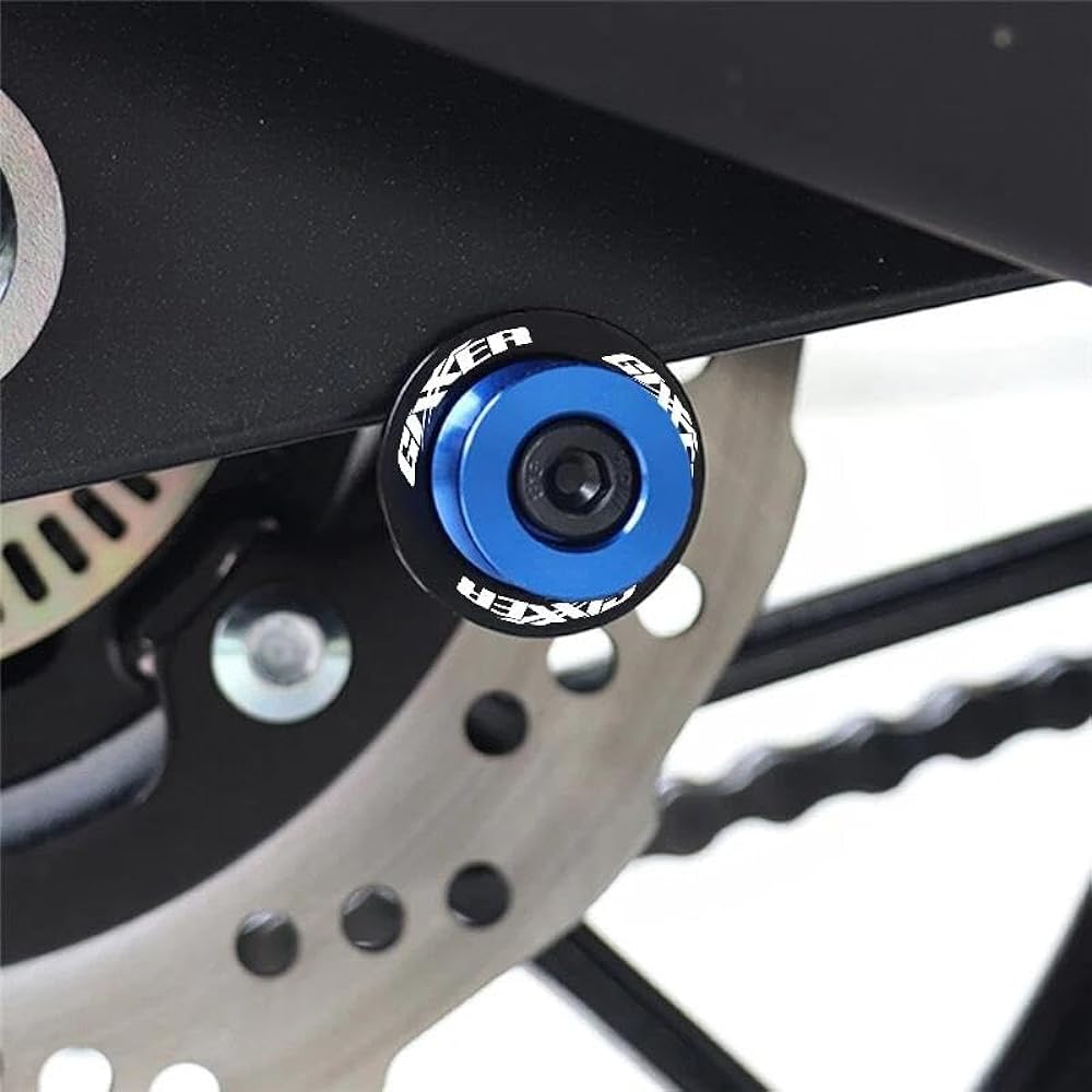 Bike Stand Swing Arm Slider 8mm Motorcycle Accessories CNC Swing Arm Spool Slider Stand Screw For GIXXER 250 SF 150 125 GIXXER 250SF 2018-2022 2023 (Color: Gold, Size: B)