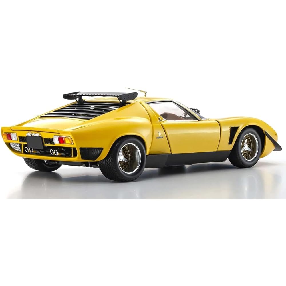 Kyosyo Original 1/18 Lamborghini Miura SVR Yellow/Black Finished Product