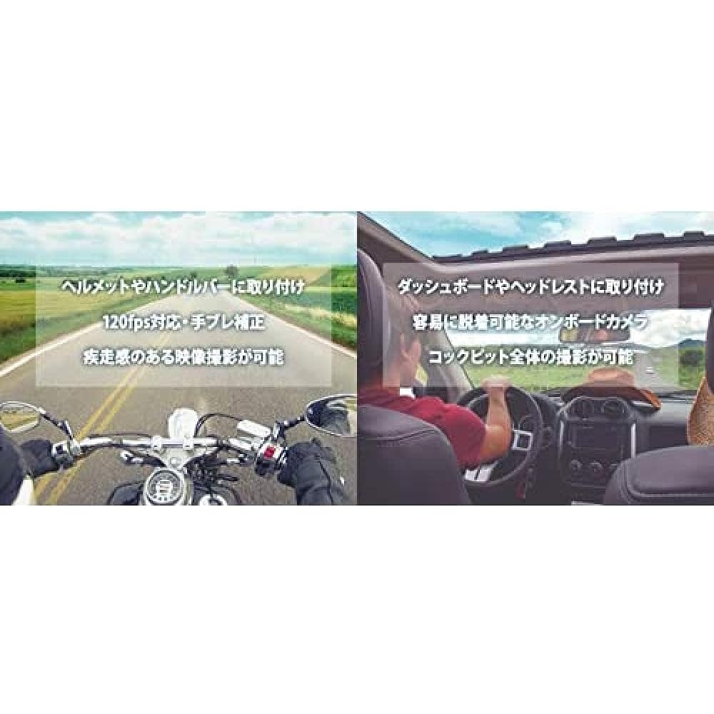 Action camera 4K shooting ultra waterproof anti-shake Wi-Fi compatible camera 2.0 inch IPS touch screen AMEX-D01 Aoki Seisakusho Black