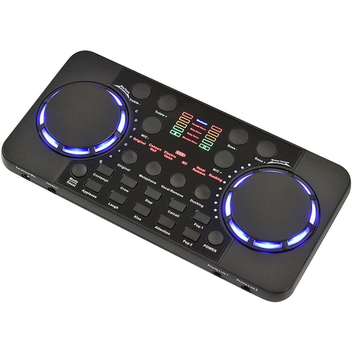 Streaming Sound Card 10 Sound Effects - Compatible 4.0 Audio Interface Mixer for DJ Music Studio