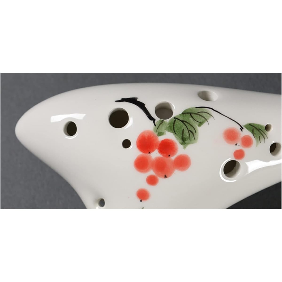 Musical Instrument Premium Hand-painted Ceramic Ocarina 12 Holes AC Professional Beginner Alto C Ocarina Ocarina Instrument (1)
