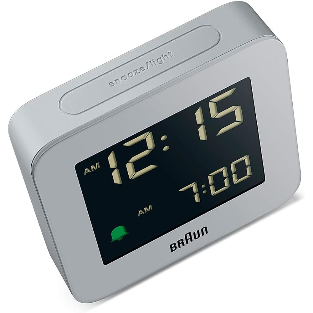 [Regular Imported Product] BRAUN/Brown 100th Anniversary Digital Alarm Table Clock Gray BC09G