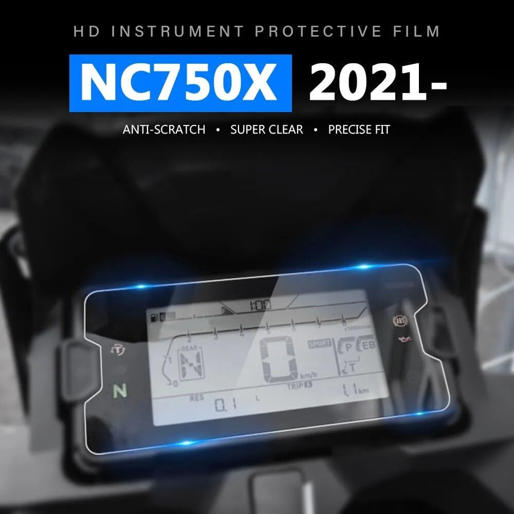 DEMUR Motorcycle Accessories Scratch Cluster Screen Dashboard Protection Instrument Film NC 750X NC750 X NC750 X 2021-on Dashboard Screen Protector (Size : 5 PCS)