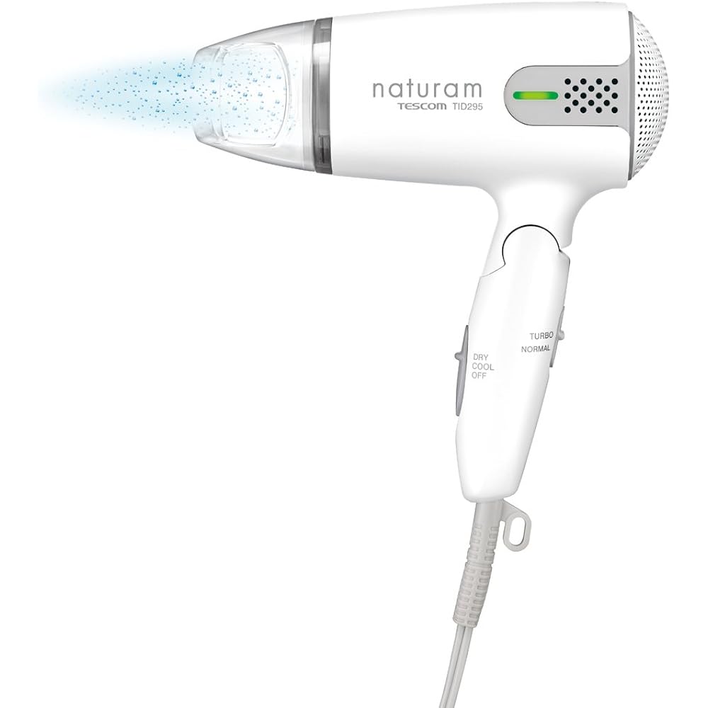TESCOM Hair dryer with negative ion naturam white TID295-W